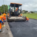 Low noise trail section in Switzerland using SELESTRADE with Selenizza and crumb rubber