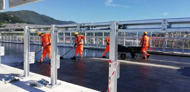 Top News GENOVA BRIDGE starting works Mastic Asphalt  with CISA ASFALTI  and SELENIZZA Natural bitum