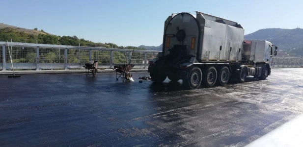Top News GENOVA BRIDGE starting works Mastic Asphalt  with CISA ASFALTI  and SELENIZZA Natural bitum