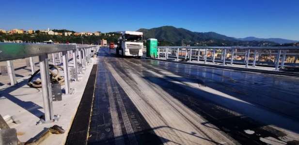 Top News GENOVA BRIDGE starting works Mastic Asphalt  with CISA ASFALTI  and SELENIZZA Natural bitum