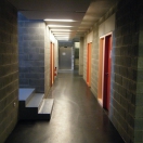 Interior polished mastic asphalt. TV center Descat Roubaix France