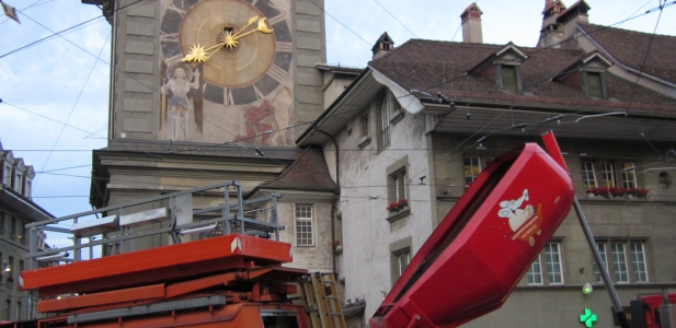 BERN historic center with SELENIZZA SLN natural bitumen of Albania