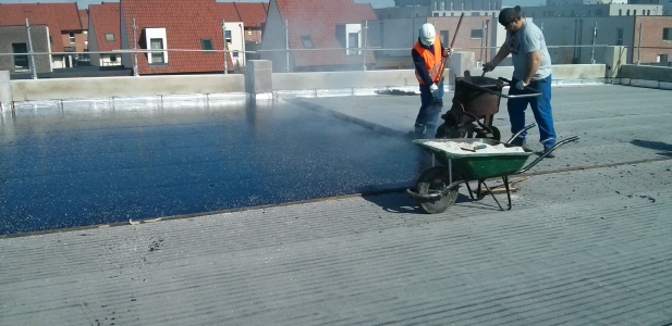 Parking with access ramp area North France