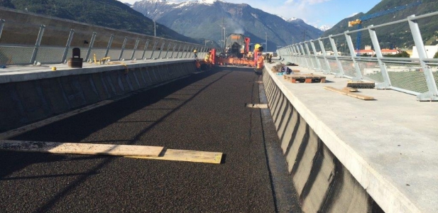 CAMORINO Switzerland viaduc with Mastic Asphalt MAT 11L