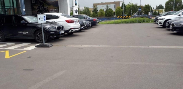 Parking area in OZAS shopping mall - Vilnius