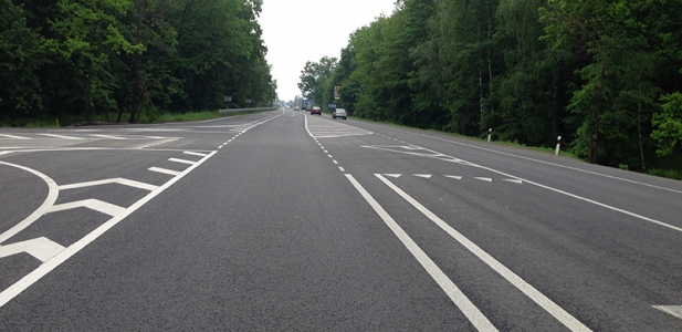 Highway Koleiv-Kyev, Ukraine - May 2014