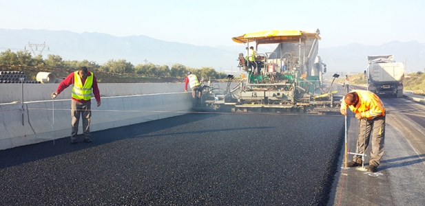 E75 highway section, Stylida, Greece - sept. 2014