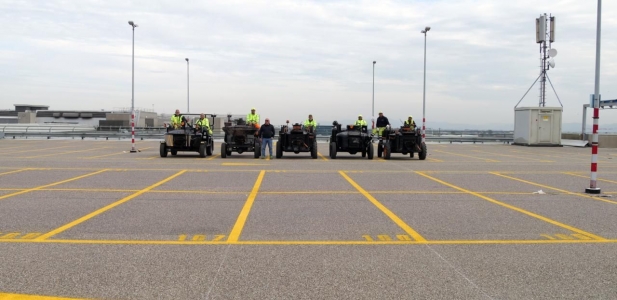 10 000 square meters Torino Airport Parking by NEW ASPHALT