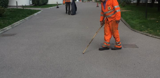 Construction works with gussasphalt in Milano - Italy