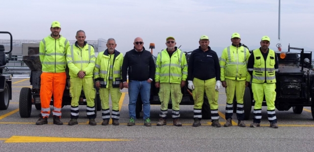 10 000 square meters Torino Airport Parking by NEW ASPHALT